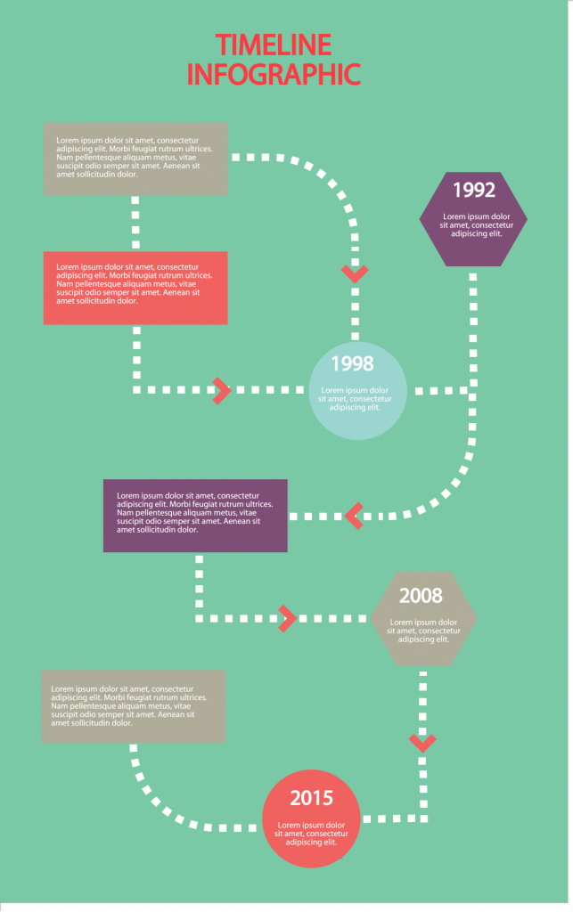 timeline infographic template