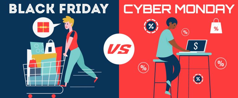 Black Friday Vs Cyber Monday Visual Case Study - Simple Infographic ...