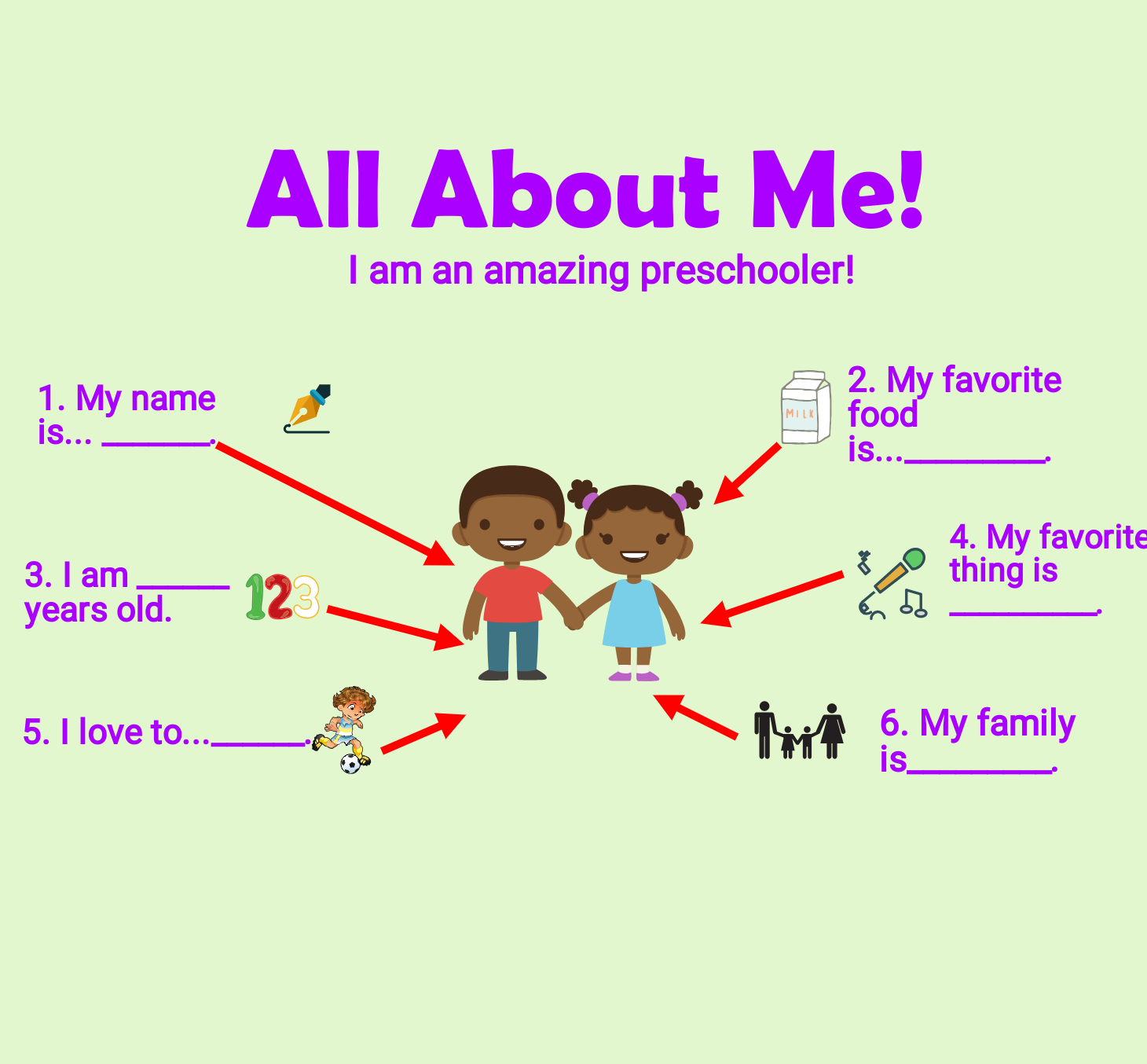 all about me infographic