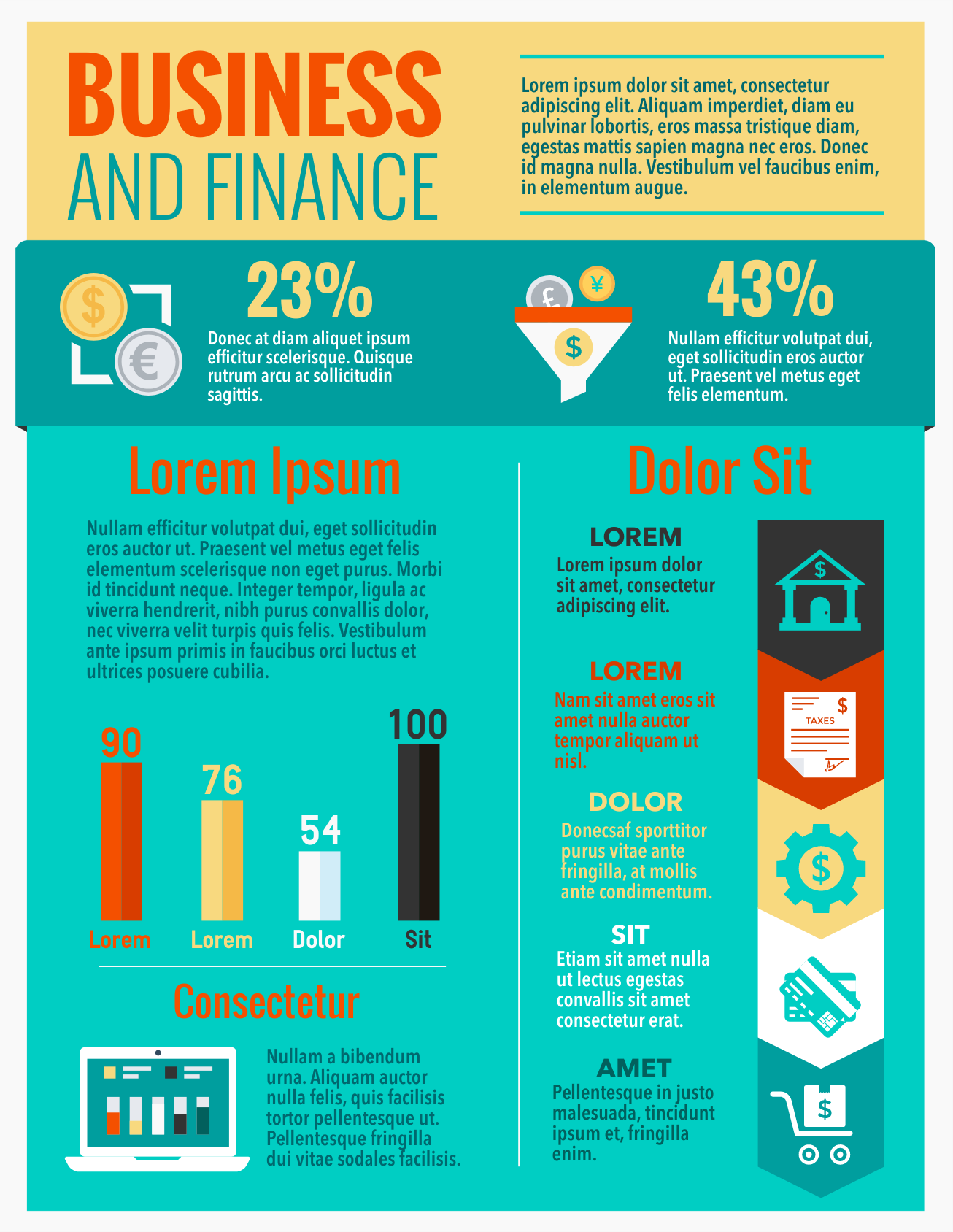 Business finance infographic template